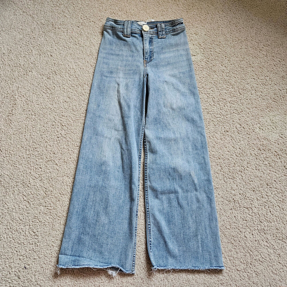 Heart And Arrow Wide Leg Denim Pants Girls 10